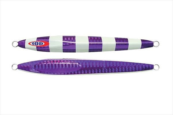 JACKALL Anchovy Metal Jig Type Zero – 3.5 Oz (100g) Purple/Glow Stripe Lure For Tachipoto Fishing