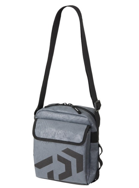 daiwa tackle bag shoulder bag DAIWA Tackle Bag Shoulder Pouch (D) Spiral Gray – Fishing Ocean Kuma