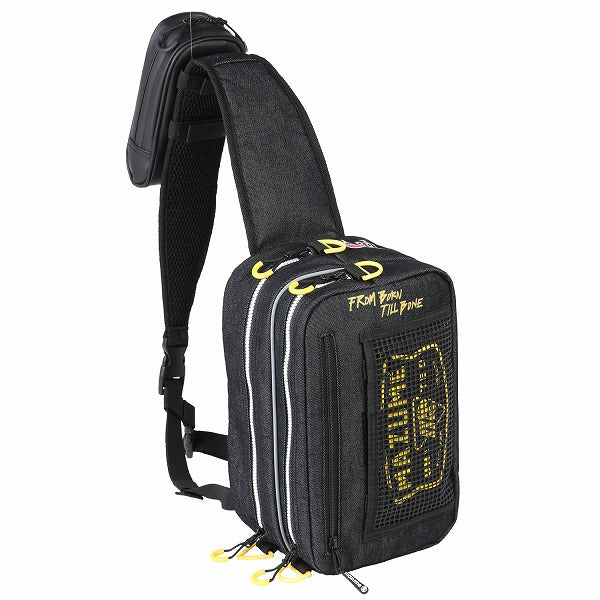 black moon tackle bag mazume Tackle Bag mazume Red Moon One Shoulder IV Black Denim MZBK-600 – Fishing Ocean Kuma