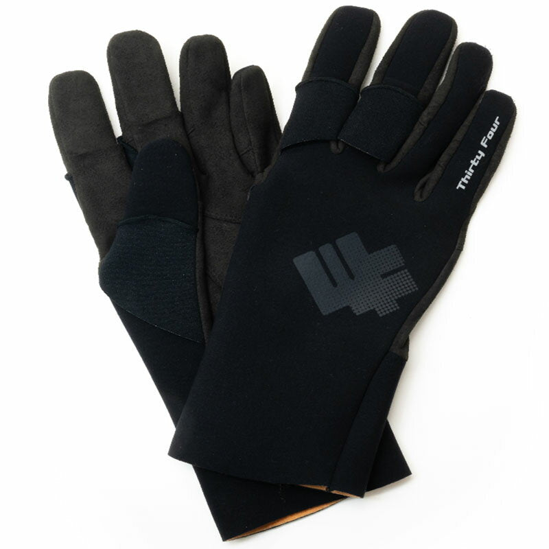 Thirty Four Cold Weather Gloves, Ultra Sensitive Fishing Gloves IV L