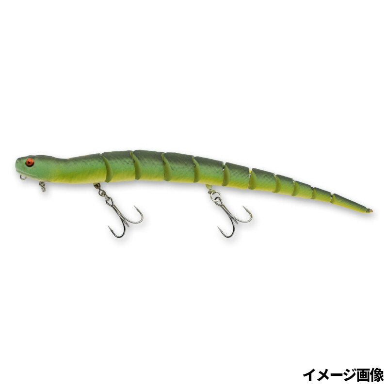 Savage Gear Bass Lure 3D Wake Snake 8 inch F-GRNSN Green Snake