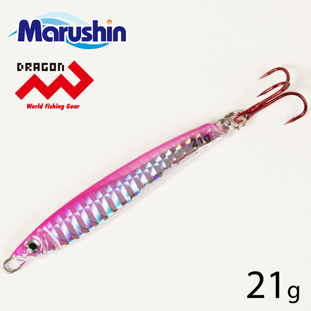 Marushin Fishing Gear Metal Jig Desire 21g Pink Silver *Payment not available in store