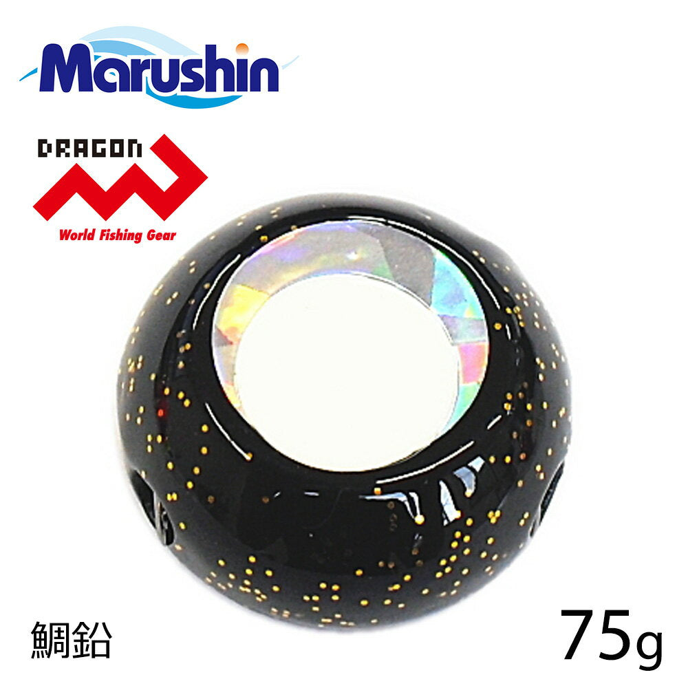 Marushin Fishing Gear Tairaba GSK Slide Replacement Tai Lead Black Lame 75g *Payment not available in store