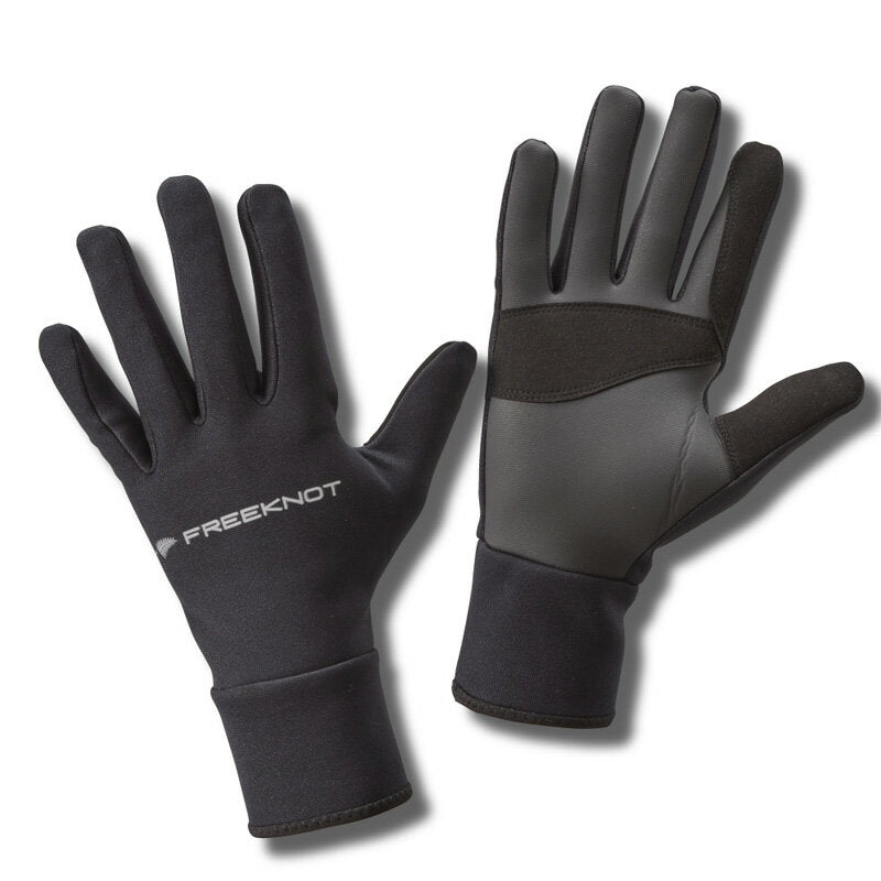 FREEKNOT Cold Weather Gloves FOURON Neoprene Gloves Full Finger Black 3L