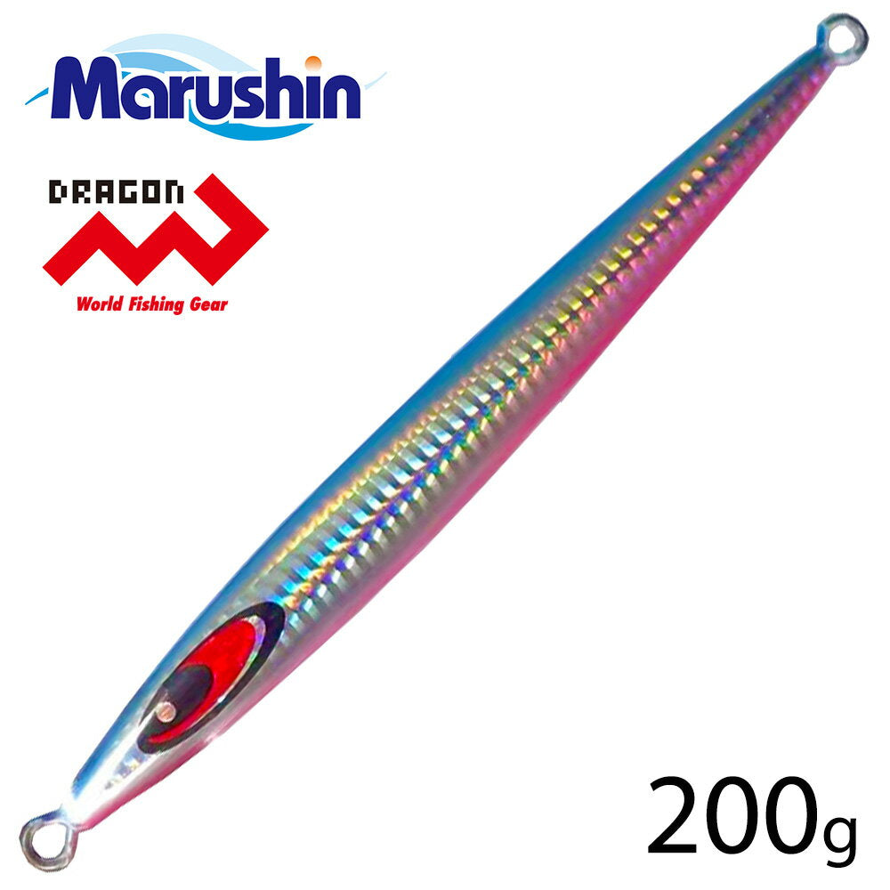 Marushin Metal Jig Ryuga Blue Pink 200g *Payment not available in store
