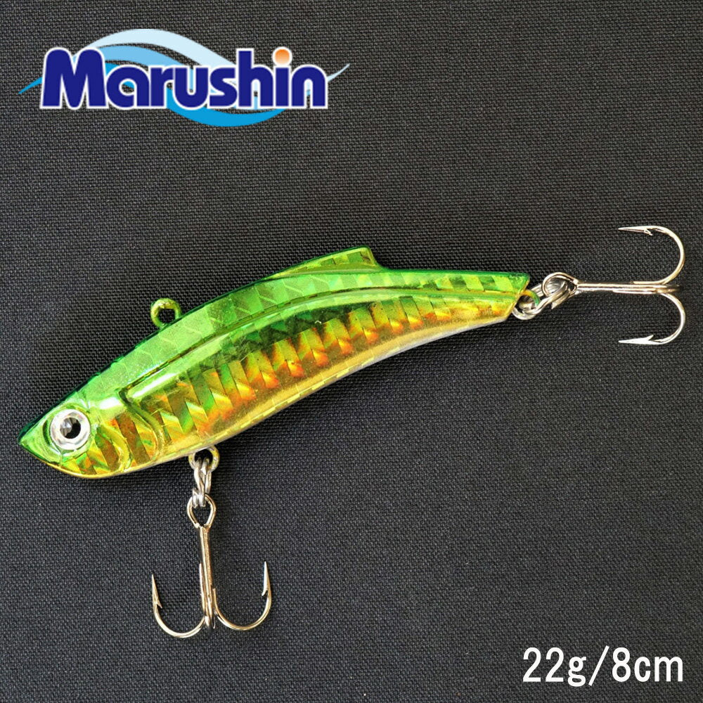 Marushin Fishing Gear Sea Bass Lure Saltquake Green Gold 8p/22g
