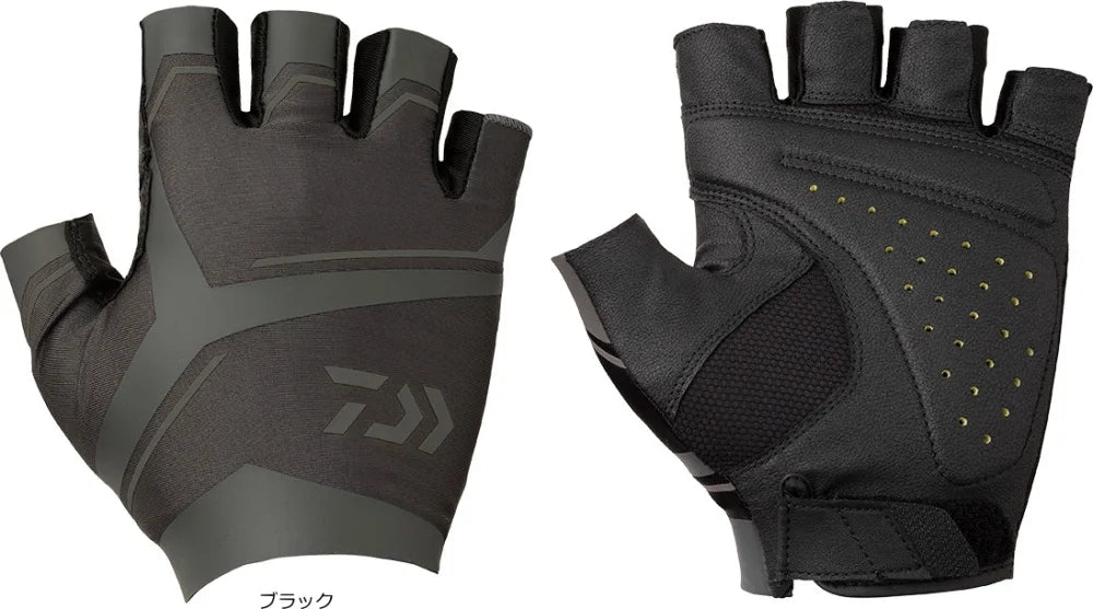 DAIWA Gloves DG-6122 Padded Stretch Fit Gloves 5-piece Cut Yellow L