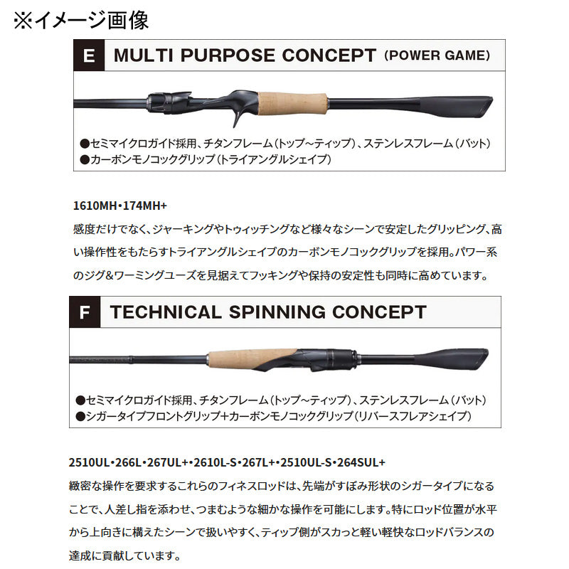 SHIMANO   ROD    POISON GLORIOUS  (BAITCASTING MODELS)