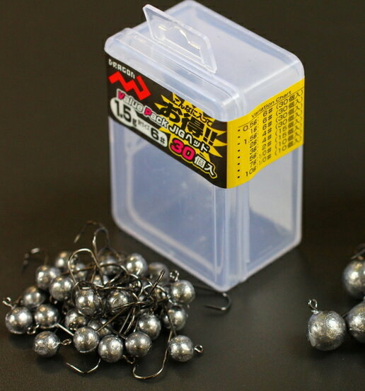 Marushin Fishing Gear Jig Head Value Pack Jig Head (30 pcs) 2g