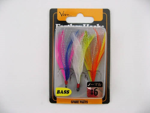 Cormoran Viva Feather Hook #6 FH-1 Appeal Color