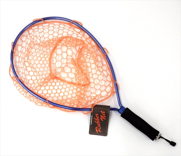 CORMORAN Landing Net Rubber Racket Net II Blue/Orange