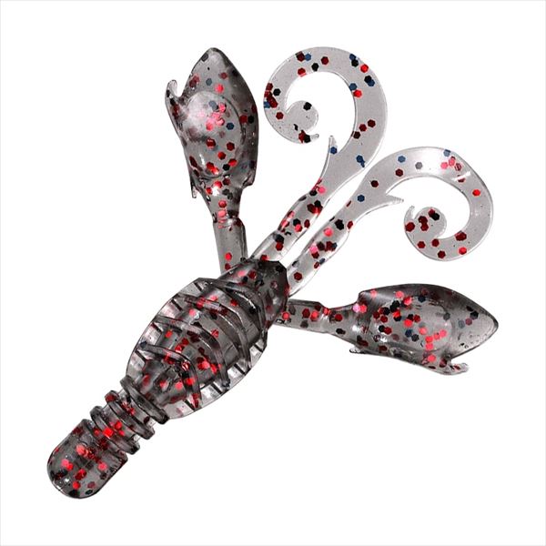 Smith Worm Smoky Grouper Bug 3.5 inch Smoke Red Flake 03