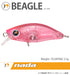 Megabass nada. BEAGLE (F) Clear pink red glitter