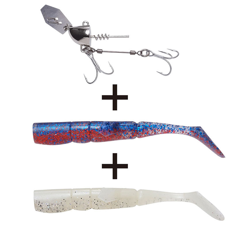 Megabass Bottom Slash Plus Starter Set Silver Head 15G