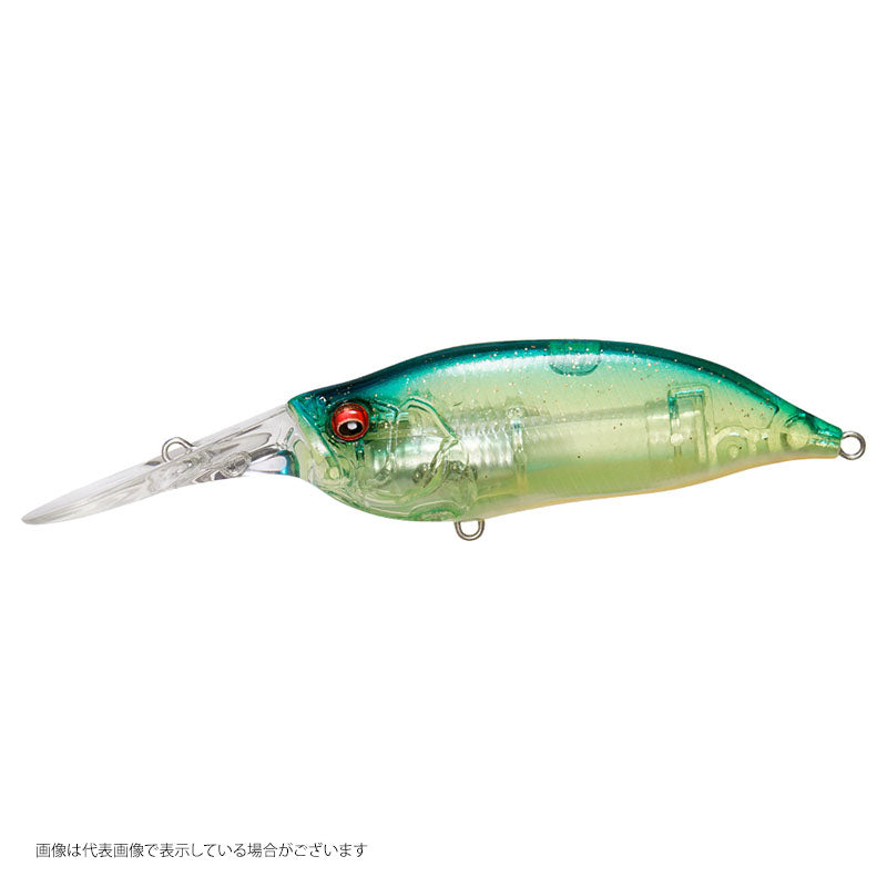 Megabass IXI SHAD TYPE-3 Skeleton Blue Back Chart