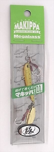 Megabass Metal Jig Makippa 10g (SP-C) U-01 Yellow Gold/G (UOYA color)