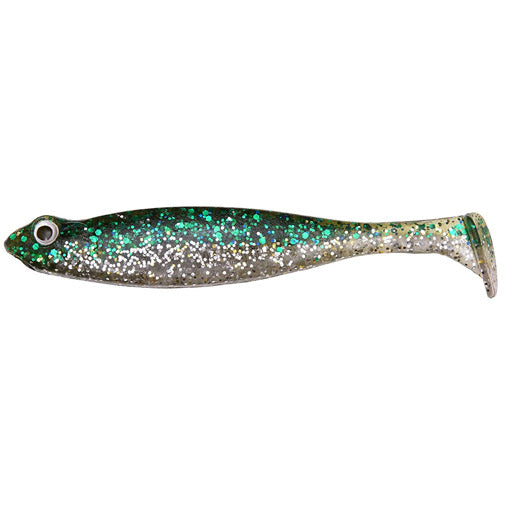 Megabass Worm Hazedon Shad SW 4.2 inch Green Silver