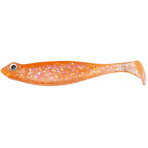 Megabass Worm Hazedon Shad SW 4.2 inch Clear Orange