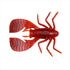 Megabass Worm FUWABUG 2.5 inch solid red