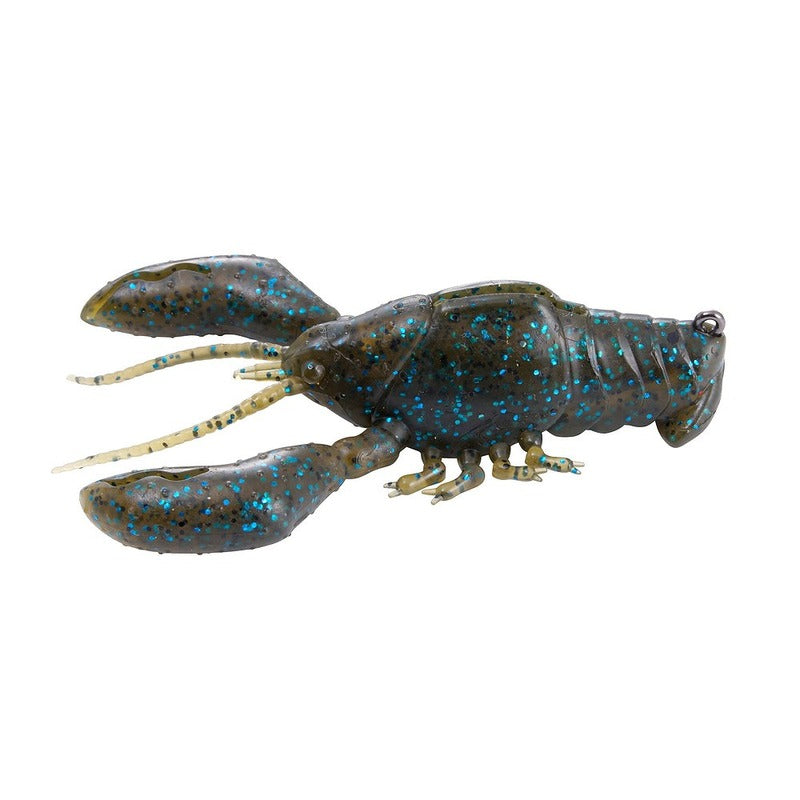 Megabass Worm Sleeper Craw 3 inch 5/8oz Green Pan Blue