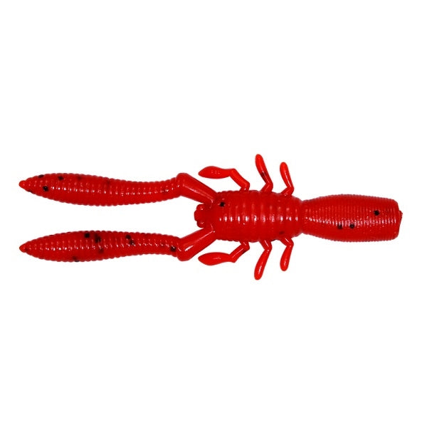 Megabass Worm Bottle Shrimp SW 2.4 inch Solid Red