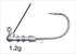 VARIVAS Jig Head Jig Head Hook Kyokuten #2/0 - 1.2g
