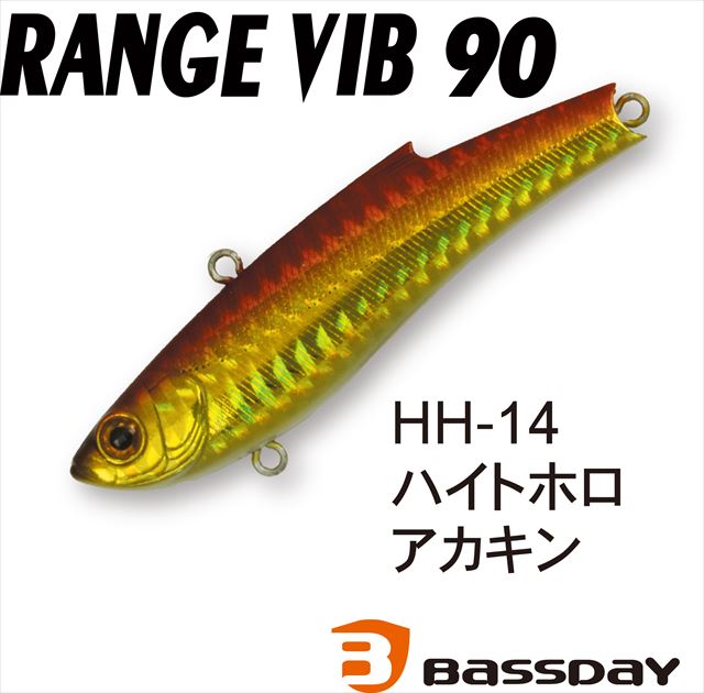 Bassday Range Vibe 90ES HH-14 Height Hollow Red Gold