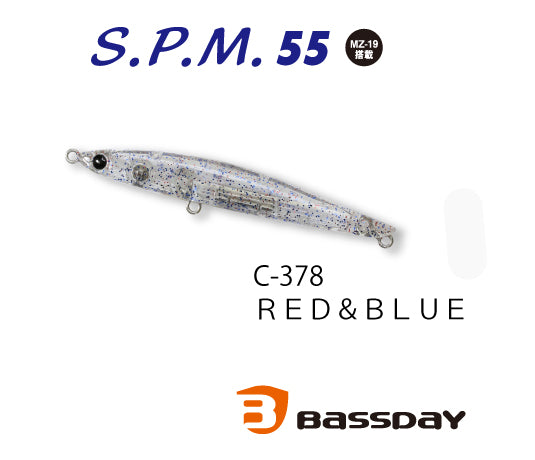 Bassday SPM55 C-378 RED & BLUE