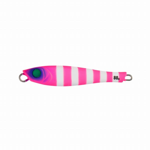 Tailwalk Metal Jig YUMMY JIG TG Tachiuo Game Tuned 80g #13 SHOCKING PINK GLOW ZEBRA