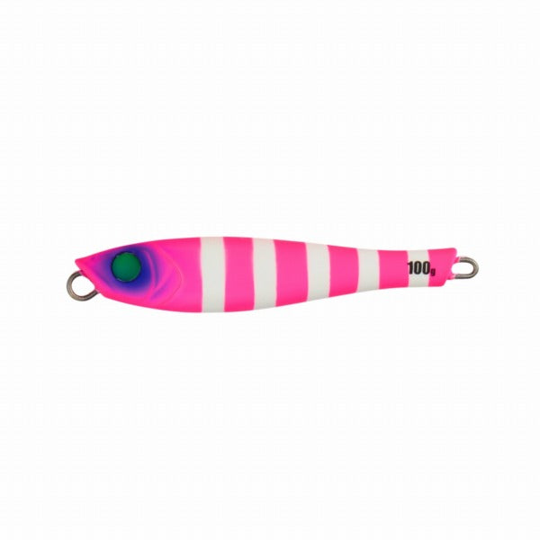 Tailwalk Metal Jig YUMMY JIG TG Tachiuo Game Tuned 100g #13 SHOCKING PINK GLOW ZEBRA