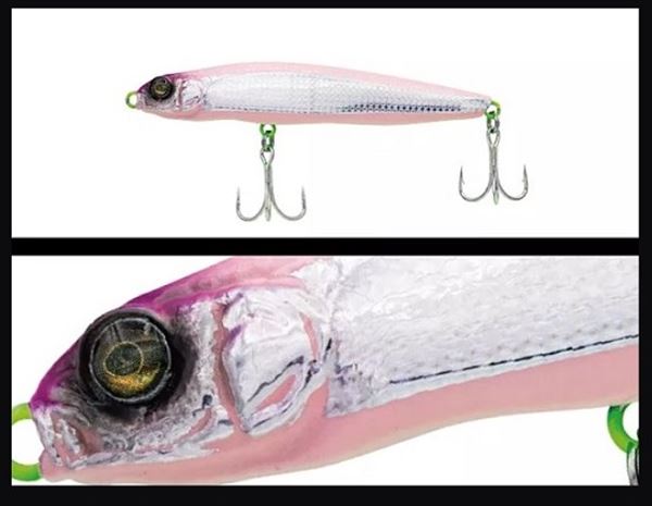 ADUSTA Seabass Lure Sea Shaker 90 25g 134 Sakura Glow