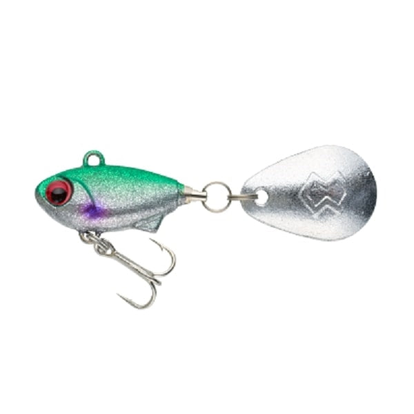 Madness Japan Seabass Lure Bakley Spin 8 #01 Silver Powder Kibinago