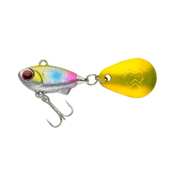 Madness Japan Seabass Lure Bakley Spin 8 #02 Silver Powder Gold Rainbow