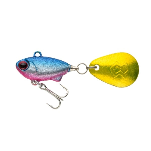 Madness Japan Seabass Lure Bakley Spin 8 #03 Silver Powder Blue Pink