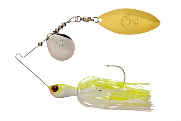 JACKALL Spinnerbait Buzzbait Super Eruption Jr. 3/8oz Tandem Willow Pearl Chart