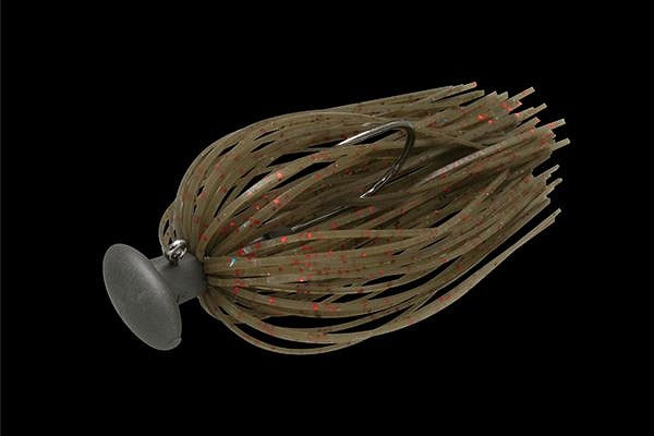 JACKALL Rubber Jig Nakata Jig 1/2oz Green Pumpkin/Red Flake