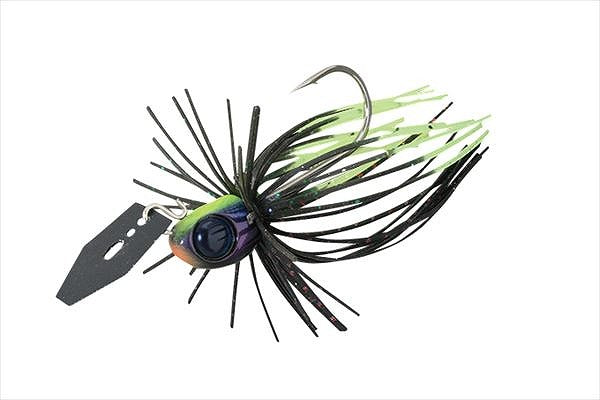 JACKALL Rubber Jig Della Break 1/8oz Chart Point Black Gill