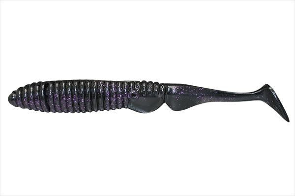 JACKALL Worm Ammonite Shad 3.0 inch Maruhata Sexy Black