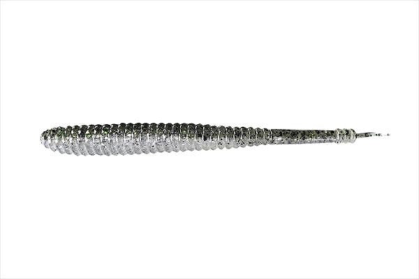 JACKALL Worm Eye Shad 3.8 inch Dark Thunder/Clear Silver