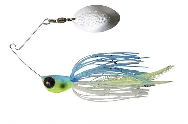 JACKALL WIRE BAIT Buzzbait Della Spin 1/4oz Light Blue Back Chart