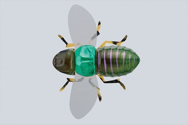 JACKALL Bug Dog Green Canabun