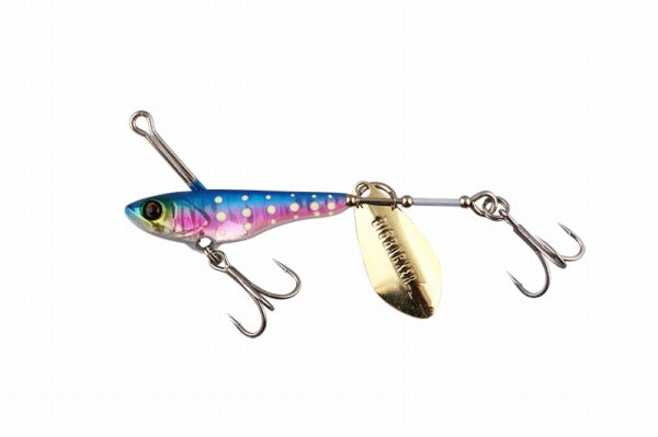 JACKALL Big Backer Spin 20g Blue Pink/Glow Dot