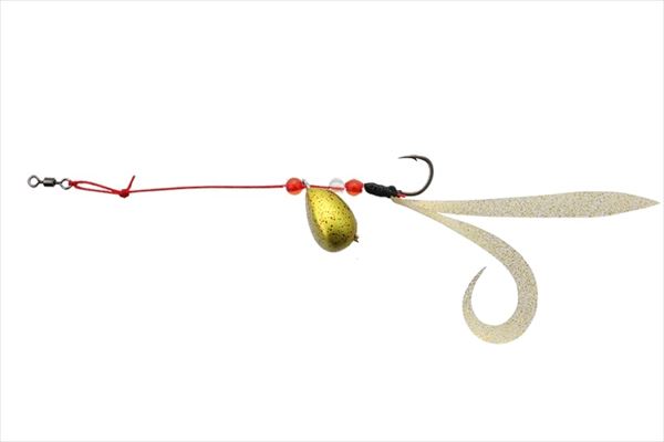 Jackall Egg Shot Curly No. 2 Gold Red Flake