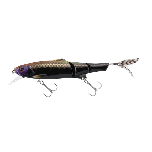 JACKALL Sleek Mikey 90cm Scaled Hollow Weak Blinking Black