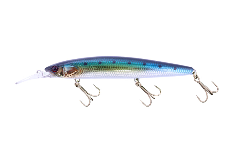 JACKALL Big Backer Bay Minnow 128S-LB Scaled Black Sardine