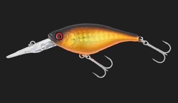 JACKALL Bass Lure Soul Flat 58SF Double Clutch Gold and Black
