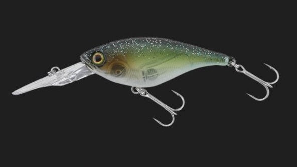 JACKALL Bass Lure Soul Flat 58SF SK Dark Thunder Clear Bait