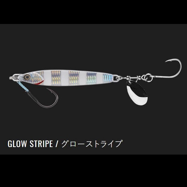 JACKALL Metal Jig Big Backer Rush Blade 30g Glow Stripe