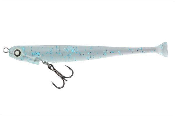 JACKALL Worm Jelly Sardine 80 Slim Ridge Clear Blue Sardine