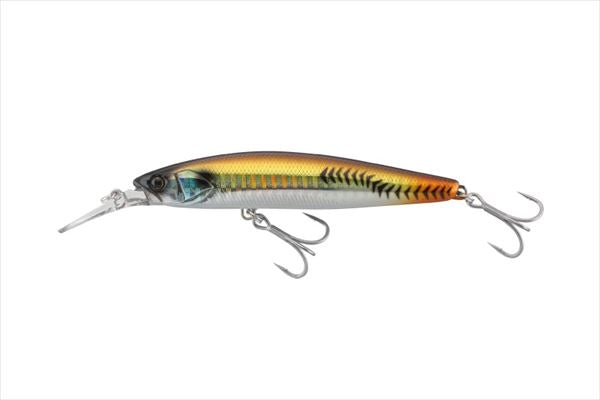 JACKALL Seabass Lure Big Backer Wangan Minnow 98S-LB Mazume Gold Bait